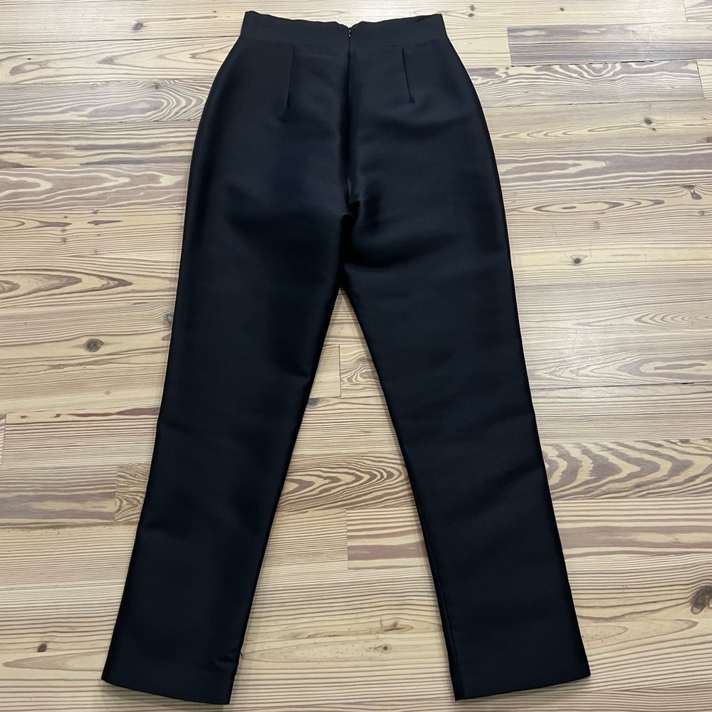 Alexia Maria Silk and Wool Cigarette Pants Size 6 - Picture 4 of 5
